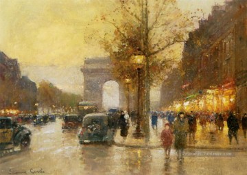 Les Champs Elysees Lido Paris Peinture à l'huile